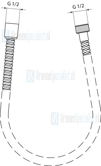 Ideal Standard Metallflex Doucheslang Metaal 125 Cm. Artikelnummer A2403AA