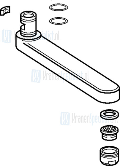 Hansa Auslauf 145Mm Chrom Artikelnummer 59911380